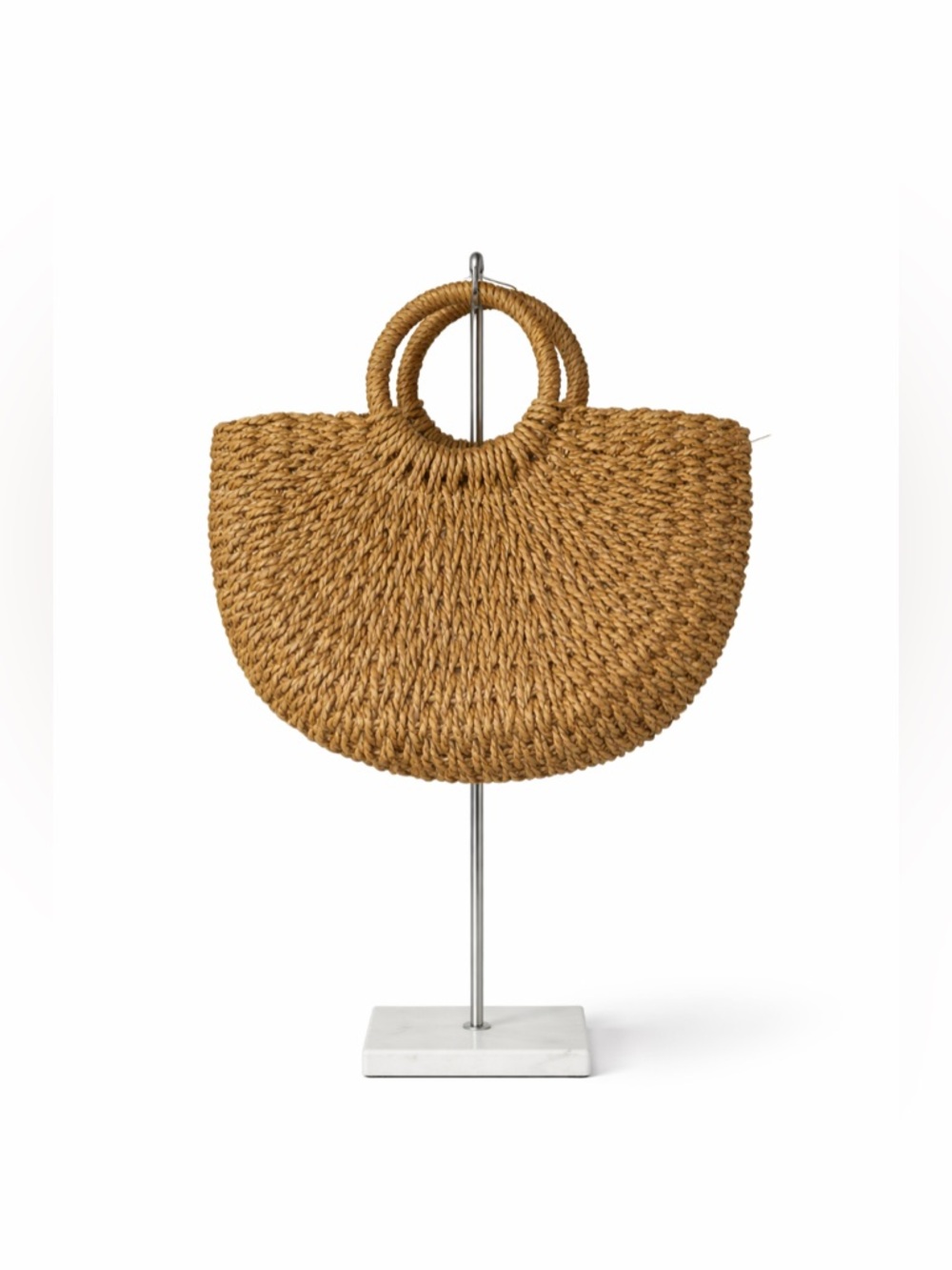 SHEIN Brown Woven Tote Bag